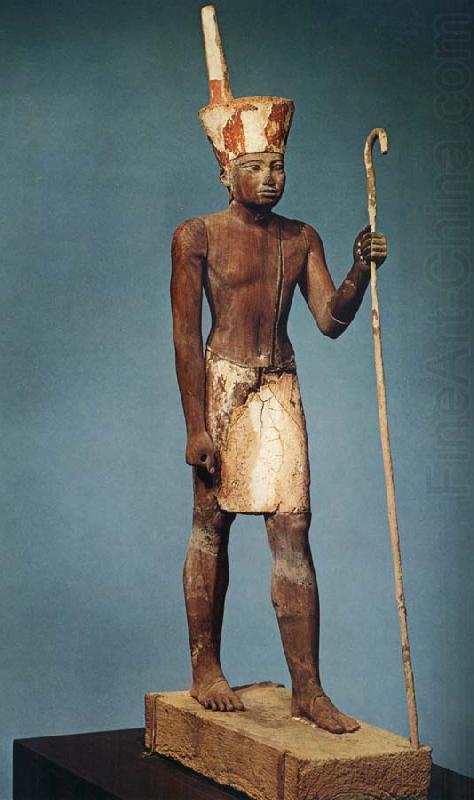 King Senwosret i striding, unknow artist